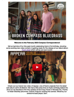 Broken Compass Bluegrass Newsletter February 2023